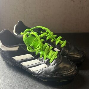 adidas Kids Black and Neon Green Sneakers